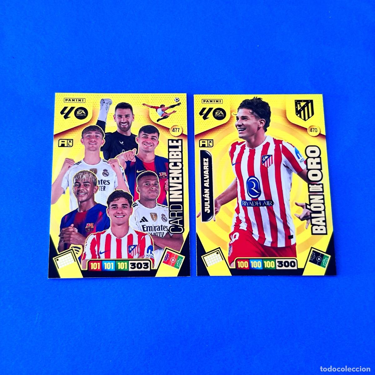 Cromos de F&uacute;tbol: Adrenalyn 2025 2026 / 25 26 Bal&oacute;n de Oro Juli&aacute;n &Aacute;lvarez 470 - Card Invencible 477