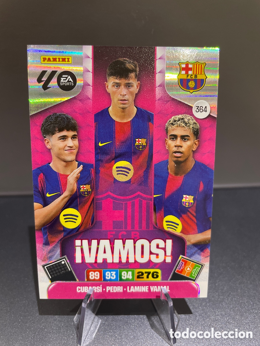 Cromos de F&uacute;tbol: Yamal Pedri Cubarsi 364 &iexcl;Vamos! Panini Adrenalyn 2025-26 FC Barcelona