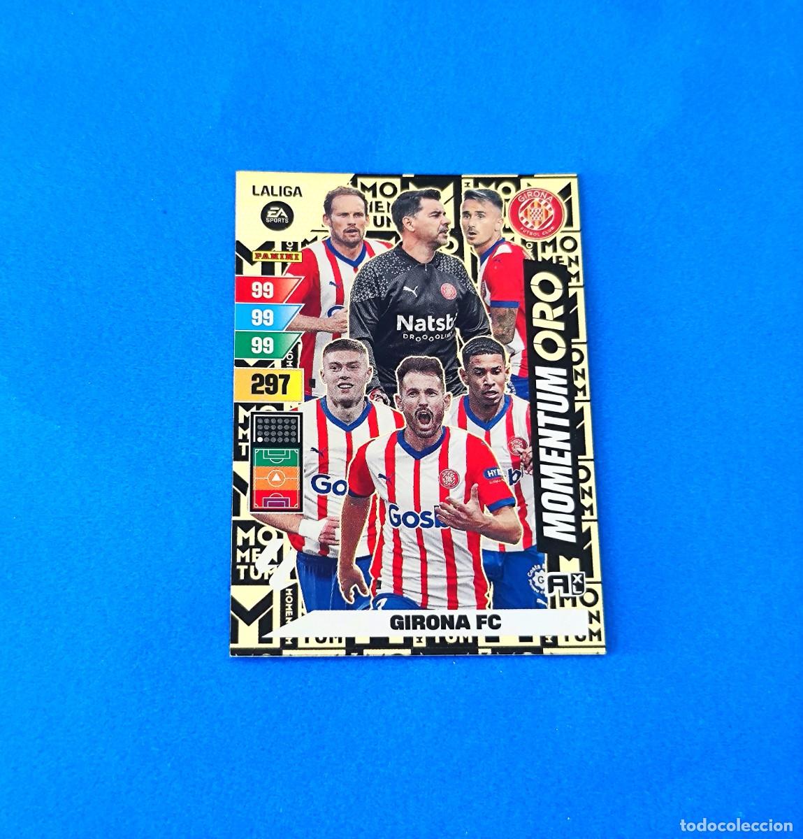 Cromos de F&uacute;tbol: Adrenalyn 2023 2024 / 23 24 Momentum Oro Girona
