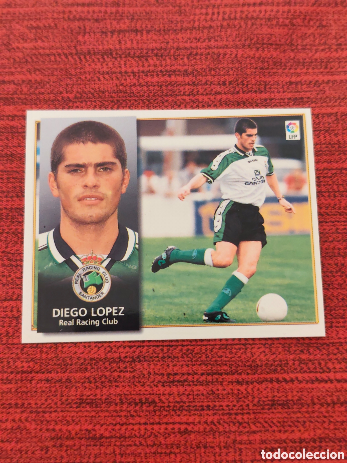 Cromos de F&uacute;tbol: BAJA DIEGO L&Oacute;PEZ RACING SANTANDER EDICIONES ESTE 1998 1999