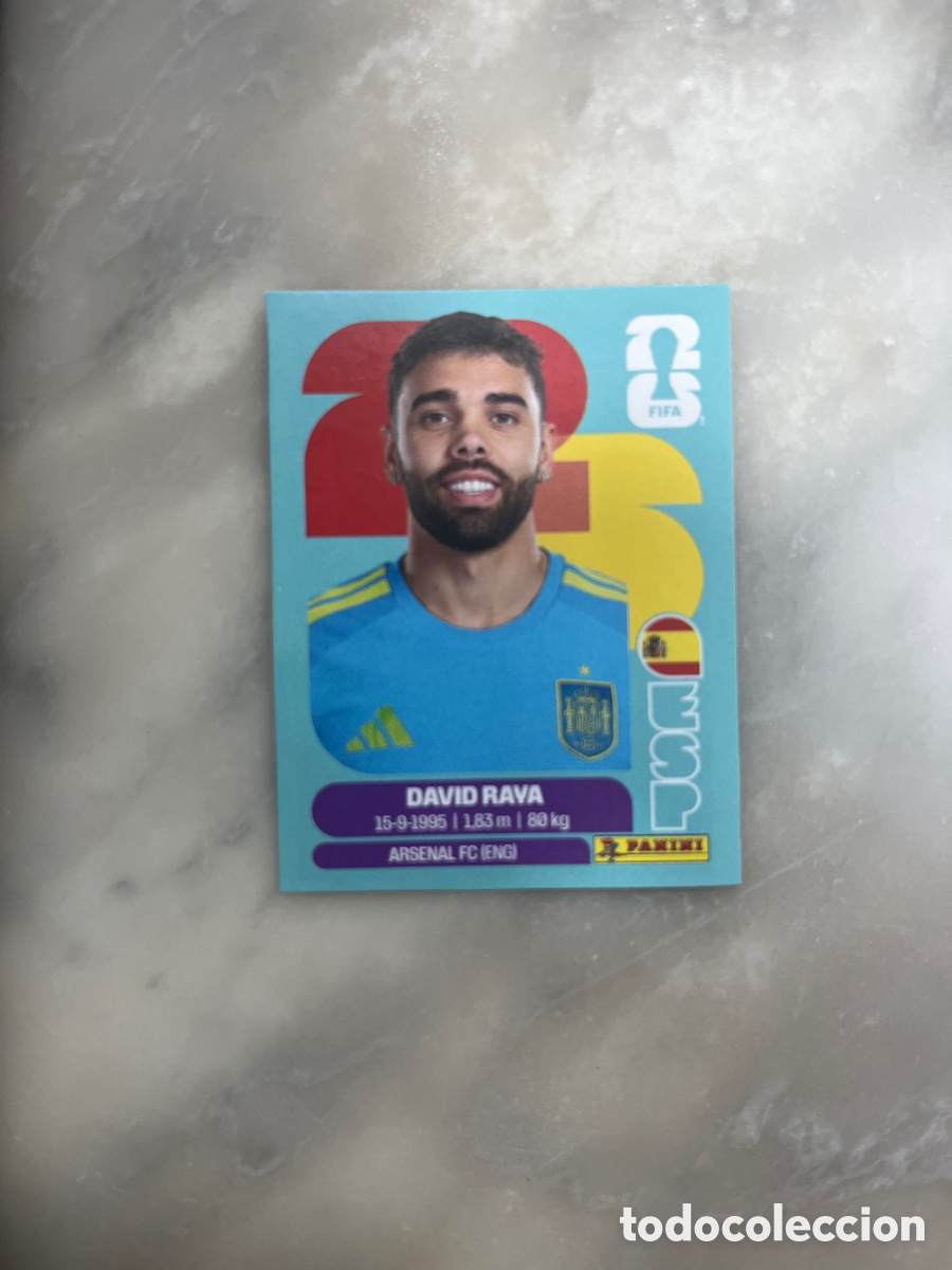 Football Stickers: DAVID RAYA ESPA&Ntilde;A EDICION LIMITADA ESP J1 FIFA WORLD CUP 26 PANINI MUNDIAL 2026 NUEVO SIN PEGAR