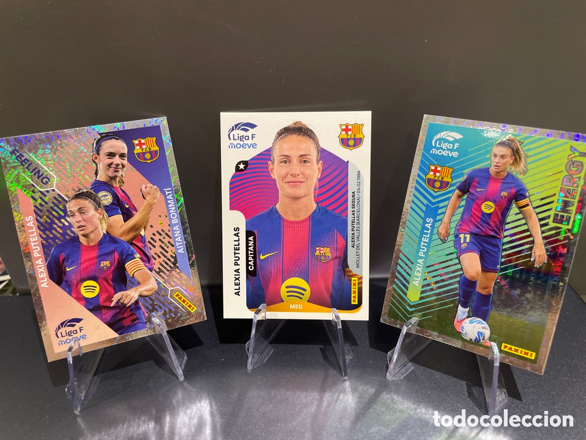 Cromos de F&uacute;tbol: Lote 3 cromos Alexia Putellas 95 330 364 Liga F Moeve 2025-26 FC Barcelona Aitana Bonmati