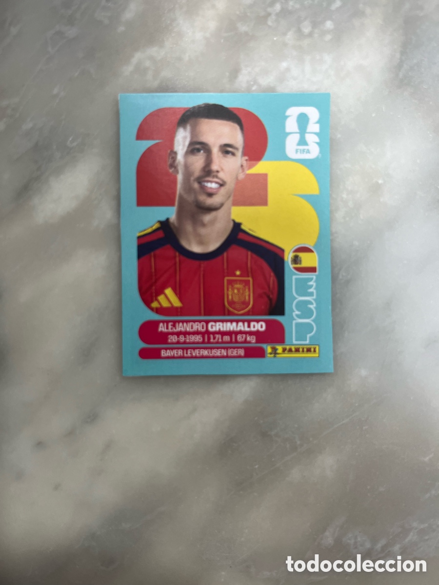 Cromos de F&uacute;tbol: ALEJANDRO GRIMALDO ESPA&Ntilde;A EDICION LIMITADA ESP J4 FIFA WORLD CUP 26 PANINI MUNDIAL 2026 SIN PEGAR