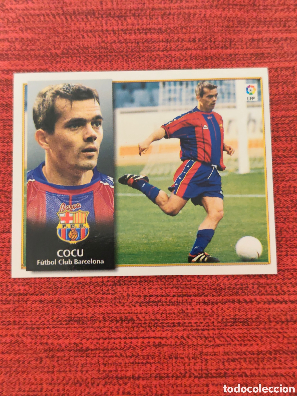 Cromos de F&uacute;tbol: DOBLE IMAGEN COCU FC BARCELONA EDICIONES ESTE 1998 1999