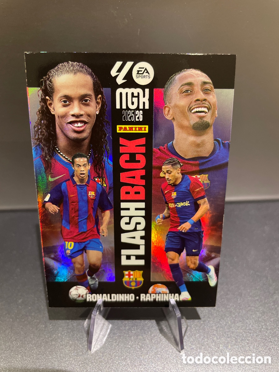 Cromos de F&uacute;tbol: Ronaldinho Raphinha 430 Flashback Panini MGK 2025-26 FC Barcelona