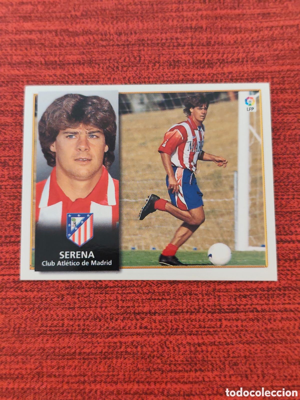 Fu&szlig;ball-Sticker: DOBLE IMAGEN SERENA ATL&Eacute;TICO MADRID EDICIONES ESTE 1998 1999