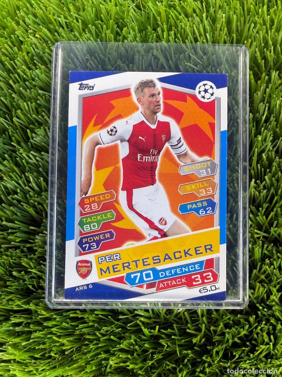 Fu&szlig;ball-Sticker: N&ordm; ARS6 Per Mertesacker Arsenal Match Attax 16 17