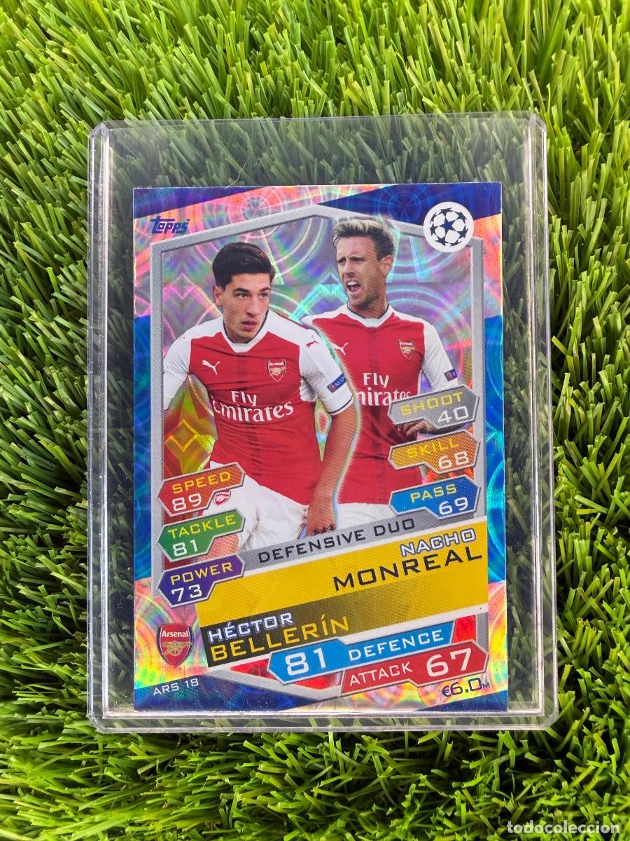 Cartes &agrave; collectionner de Football: N&ordm; ARS18 H&eacute;ctor Beller&iacute;n - Nacho Monreal Defensive Duo Arsenal Match Attax 16 17
