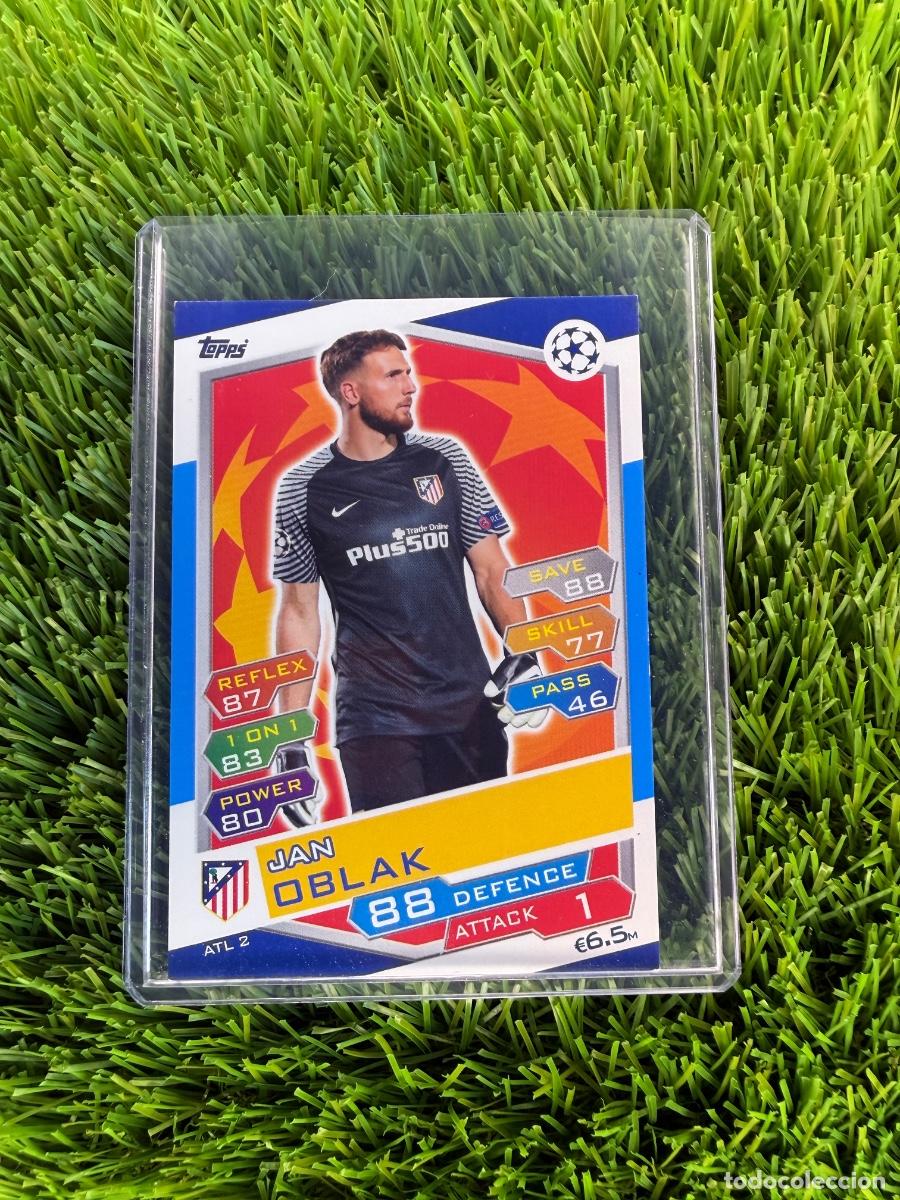 Figurine di Calcio: N&ordm; ATL2 Jan Oblak Atl&eacute;tico de Madrid Match Attax 16 17