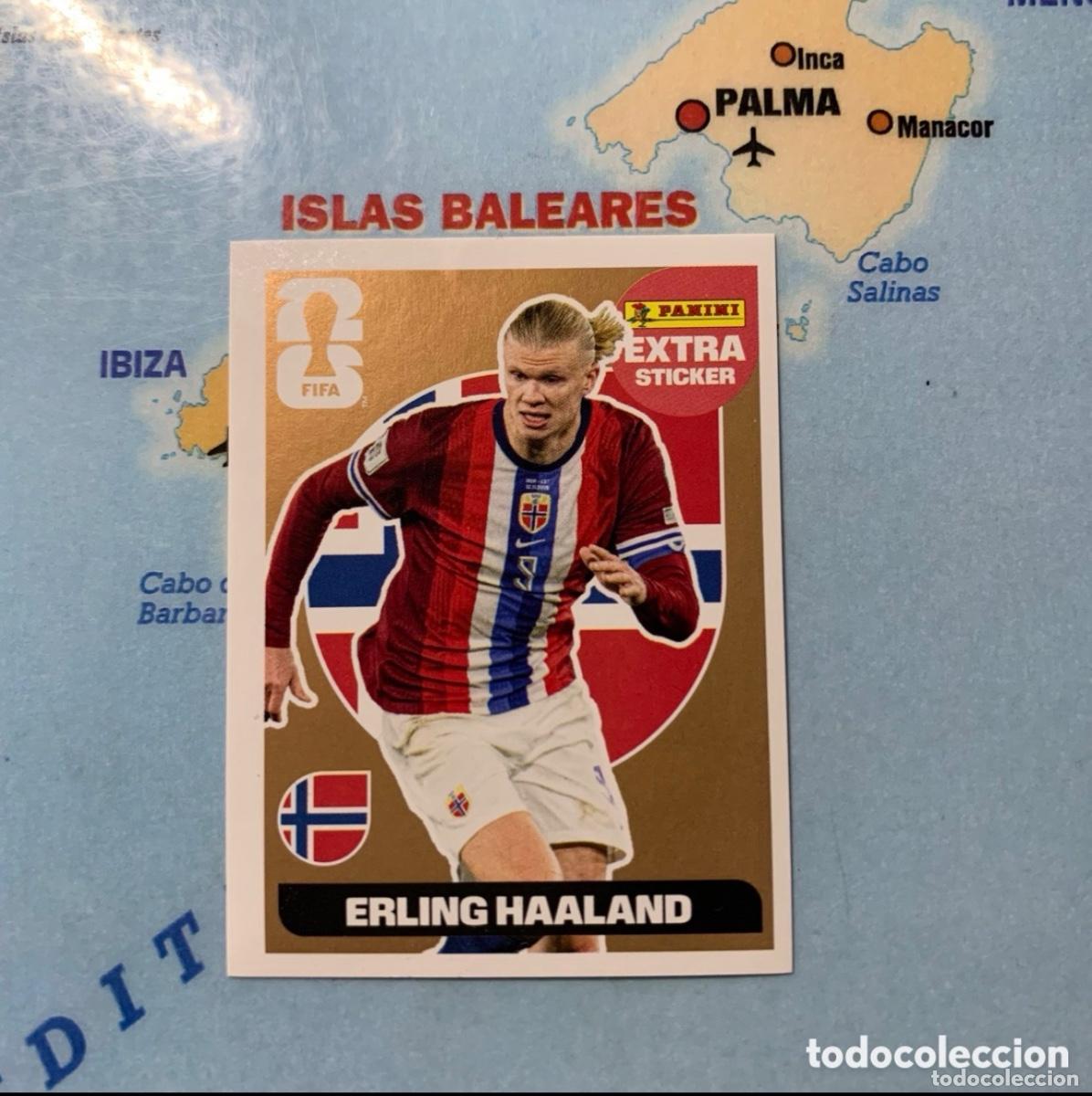 Cromos de F&uacute;tbol: Haaland extra sticker versi&oacute;n bronce de Noruega cromo panini Mundial Fifa World Cup 2026