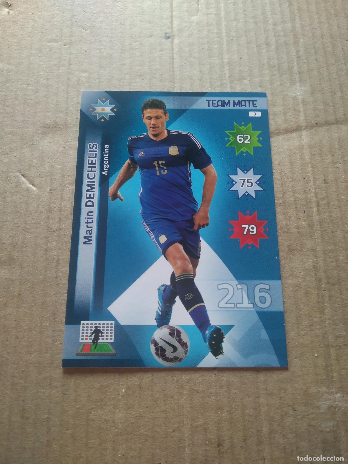 Cromos de F&uacute;tbol: 3 DEMICHELIS ARGENTINA CROMO FUTBOL PANINI COPA AMERICA 2015 ADRENALYN