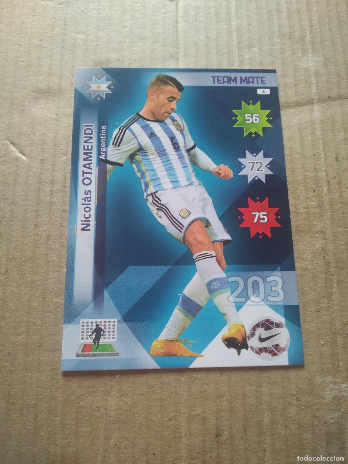 Cromos de F&uacute;tbol: 4 OTAMENDI ARGENTINA CROMO FUTBOL PANINI COPA AMERICA 2015 ADRENALYN