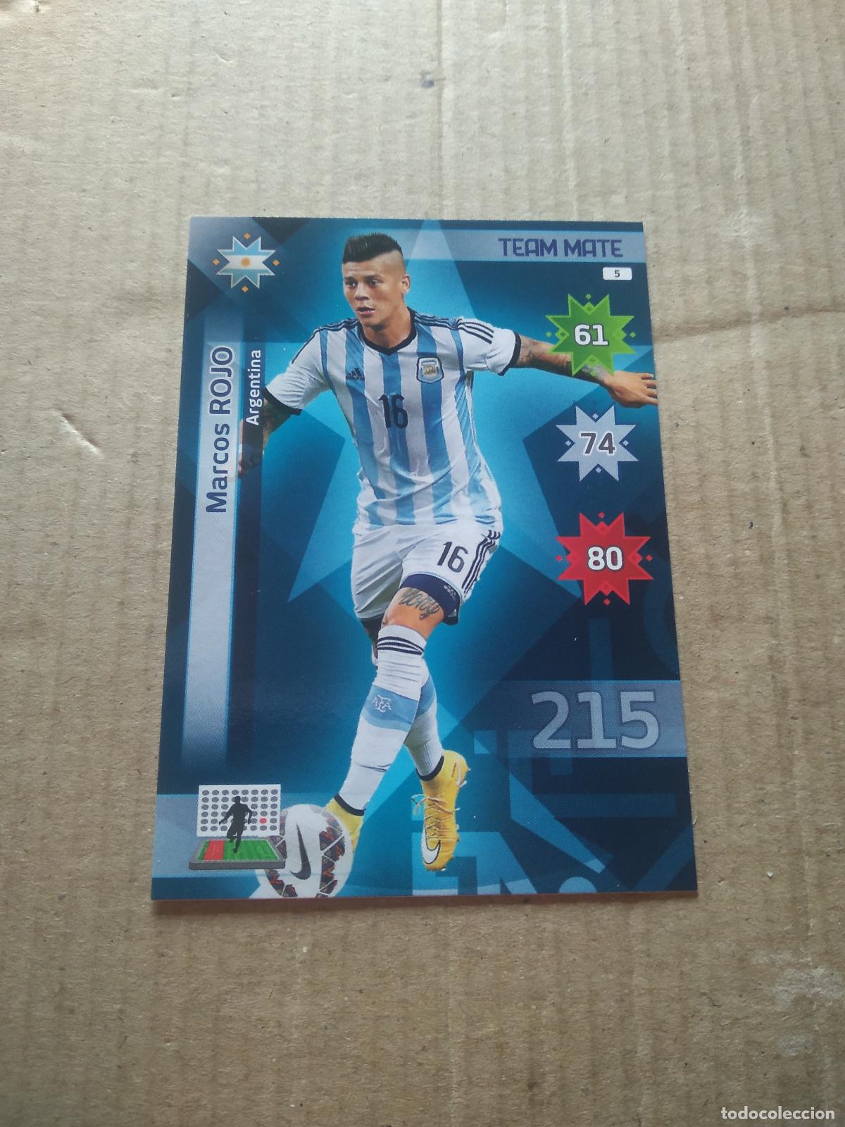 Cromos de F&uacute;tbol: 5 MARCOS ROJO ARGENTINA CROMO FUTBOL PANINI COPA AMERICA 2015 ADRENALYN