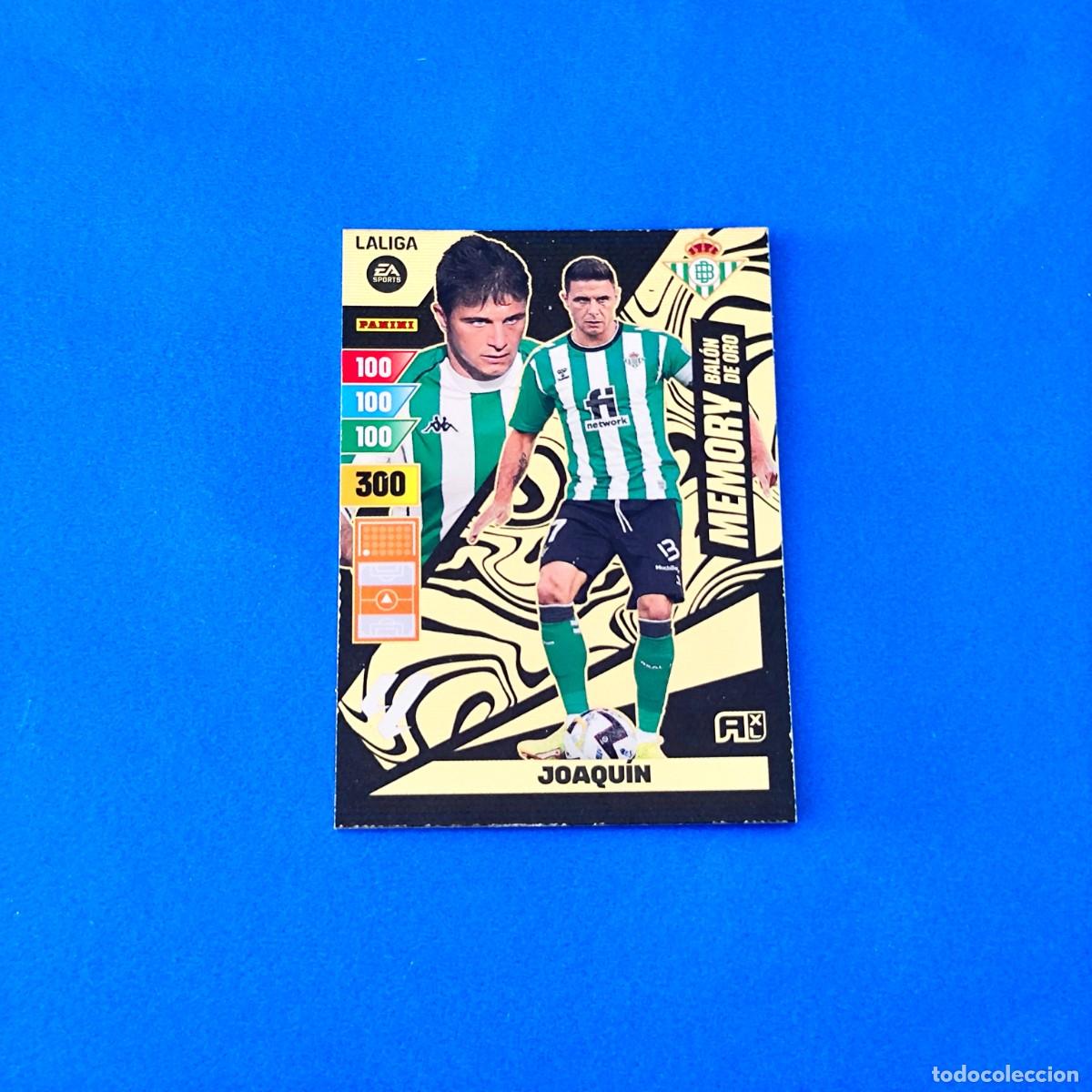 Cromos de F&uacute;tbol: Adrenalyn 2023 2024 / 23 24 Joaqu&iacute;n Memory Bal&oacute;n de Oro Betis