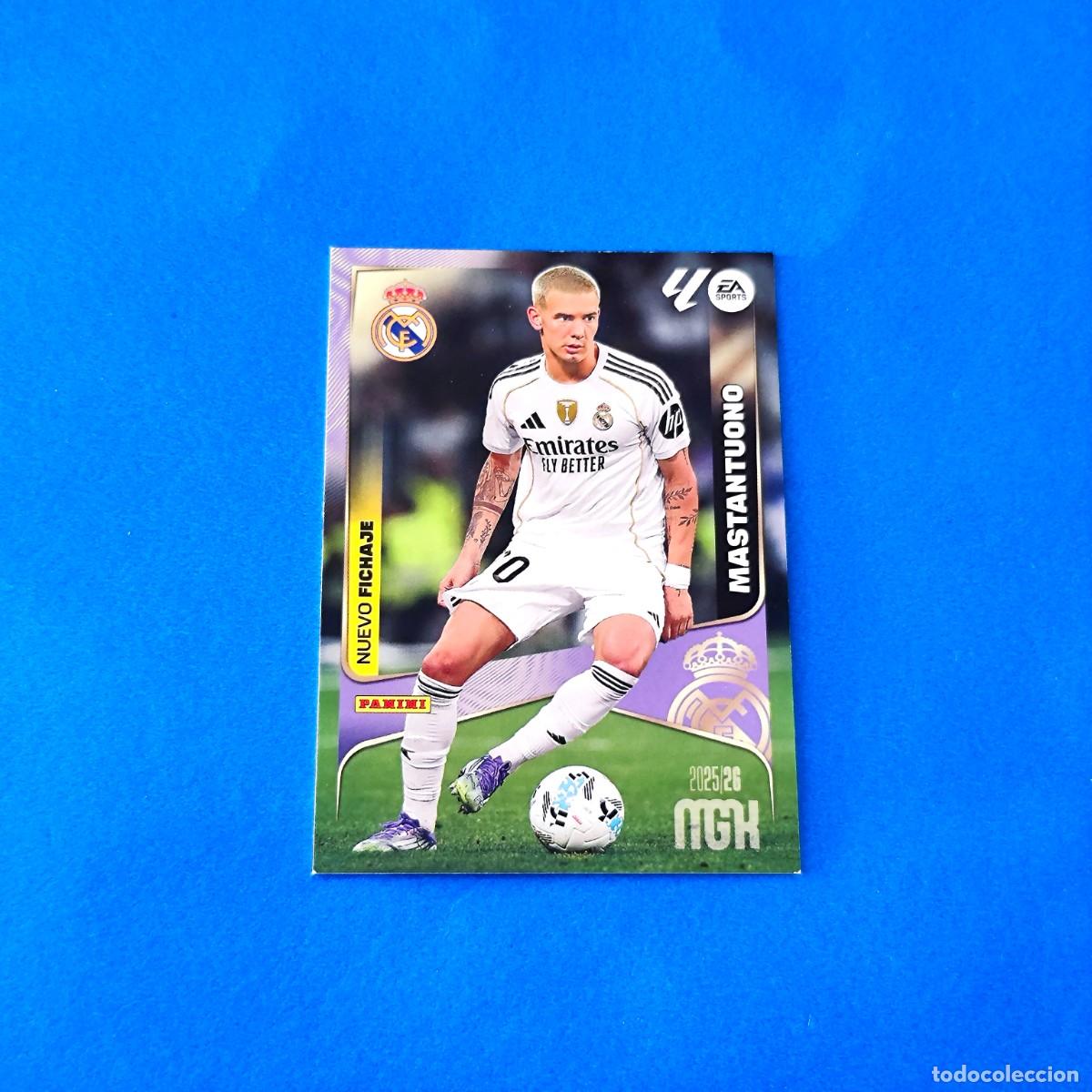 Cromos de F&uacute;tbol: Megacracks 2025 2026 / 25 26 Mastantuono Nuevo Fichaje 476 Real Madrid