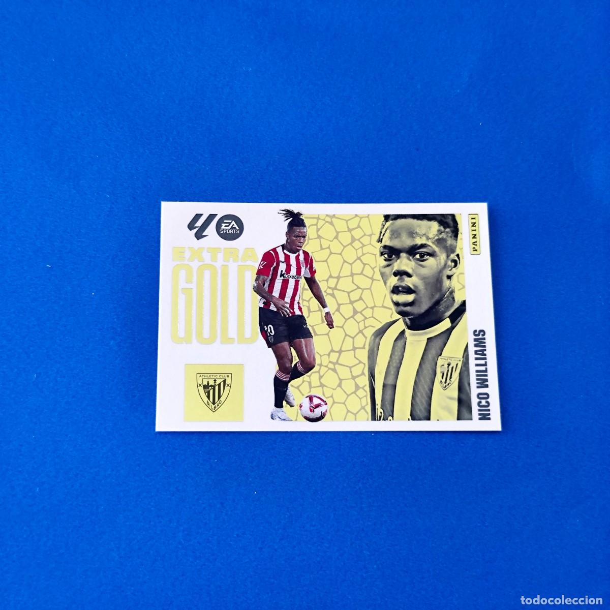 Fu&szlig;ball-Sticker: Liga Este 2025 2026 / 25 26 Extra Gold Nico Williams Athletic Club de Bilbao