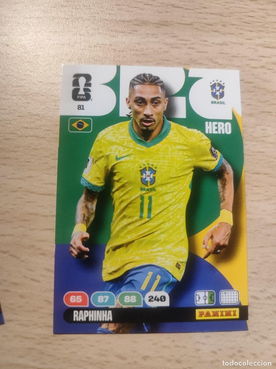 Fu&szlig;ball-Sticker: 81 WORLD CUP 2026 RAPHINHA BRASIL HERO ADRENALYN MUNDIAL PANINI 26