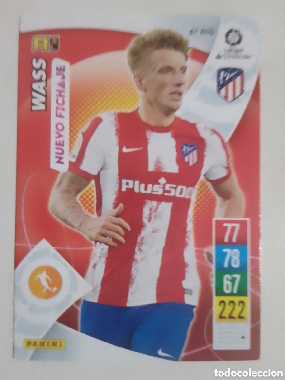 Cromos de Futebol: Adrenalyn XL 2021-22 n&deg; 47 BIS Wass &bull; Atl&eacute;tico de Madrid. NUEVO FICHAJE.