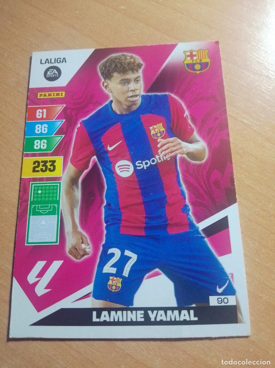 Cromos de F&uacute;tbol: 90 ROOKIE LAMINE YAMAL BARCELONA 23 24 ADRENALYN XL 2023 2024 PANINI