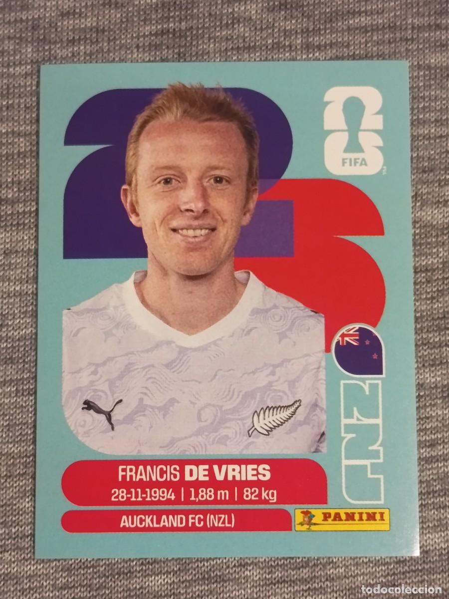 Cromos de F&uacute;tbol: DE VRIES NZL 8 STICKER MUNDIAL 2026 PANINI FIFA WORLD CUP NUEVO