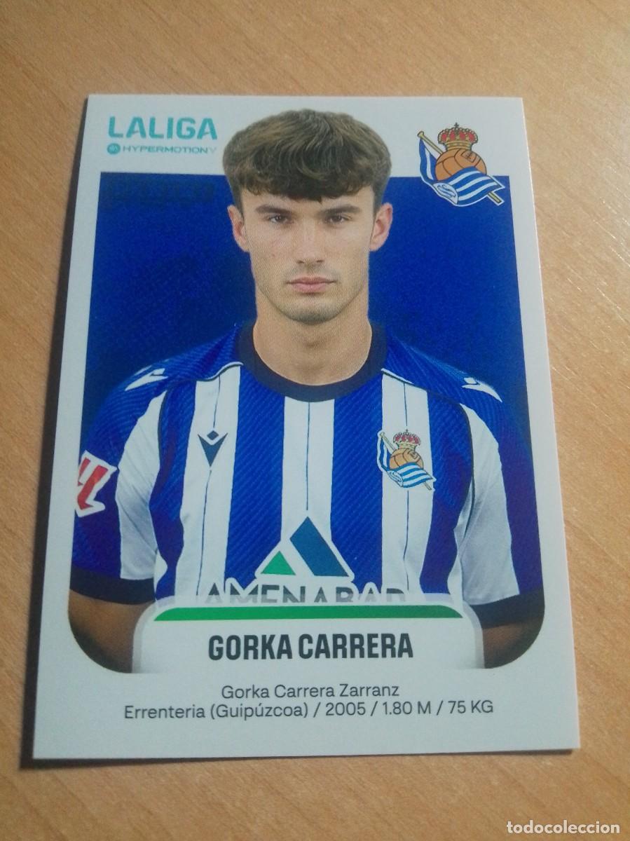 Cromos de F&uacute;tbol: 362 GORKA CARRERA REAL SOCIEDAD B 2&ordf; DIVISION HYPERMOTION 25 26 PANINI 2025 2026 NUEVO