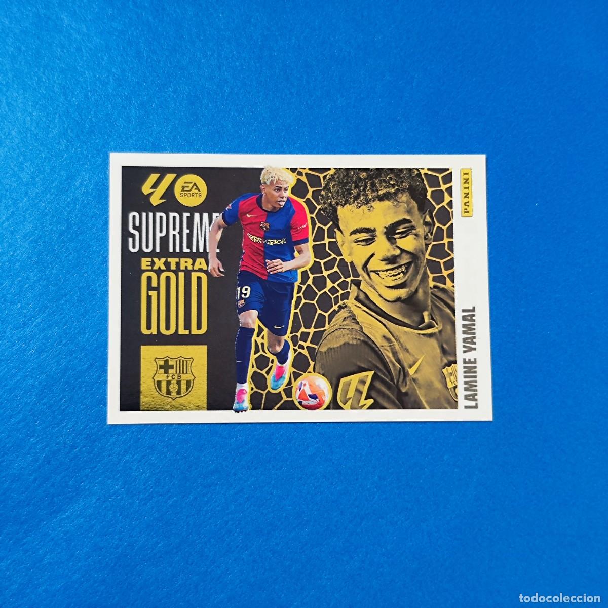 Cromos de F&uacute;tbol: Liga Este 2025 2026 / 25 26 Extra Gold Supreme Lamine Yamal Barcelona