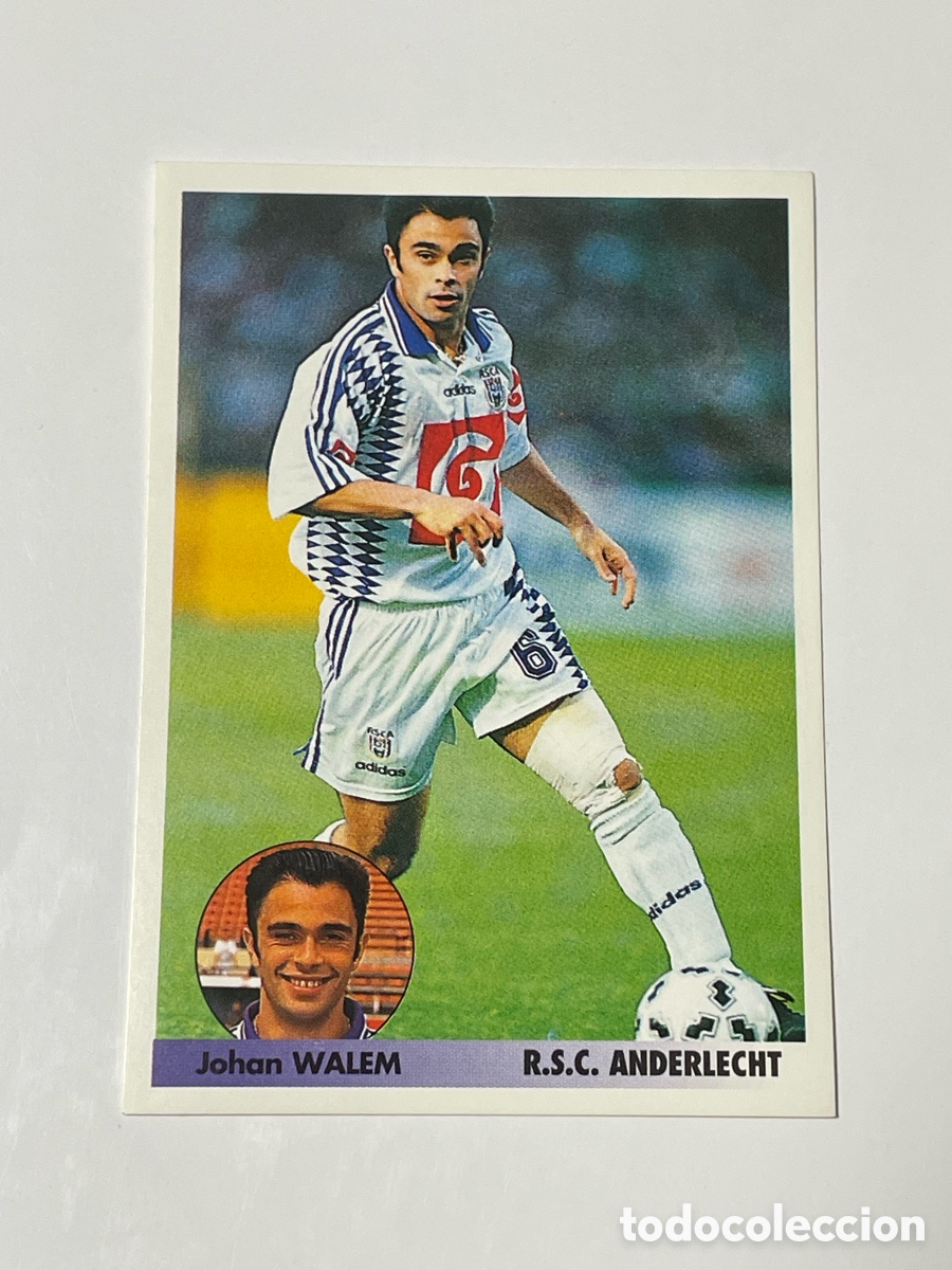 Cromos de F&uacute;tbol: Johan Walem Anderlecht Panini Los mejores equipos de Europa 1996/97 #8