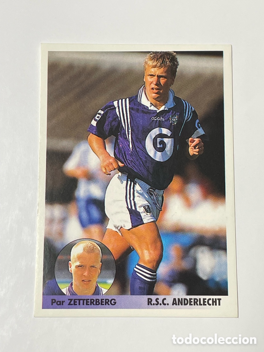 Cromos de F&uacute;tbol: Par Zetterberg Anderlecht Panini Los mejores equipos de Europa 1996/97 #9