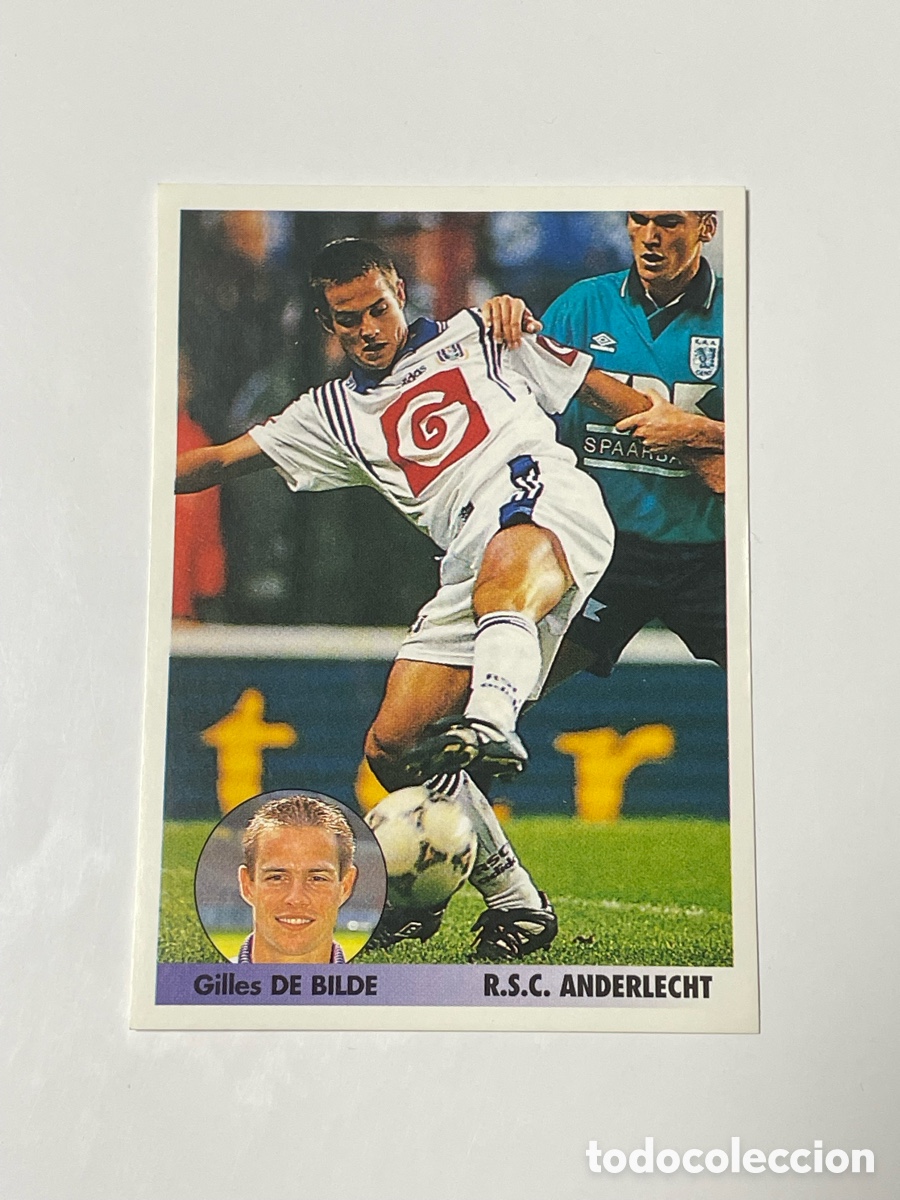 Cromos de F&uacute;tbol: Gilles De Bilde Anderlecht Panini Los mejores equipos de Europa 1996/97 #12