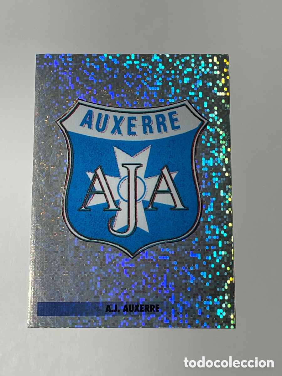 Cromos de F&uacute;tbol: Escudo Auxerre Panini Los mejores equipos de Europa 1996/97 #27