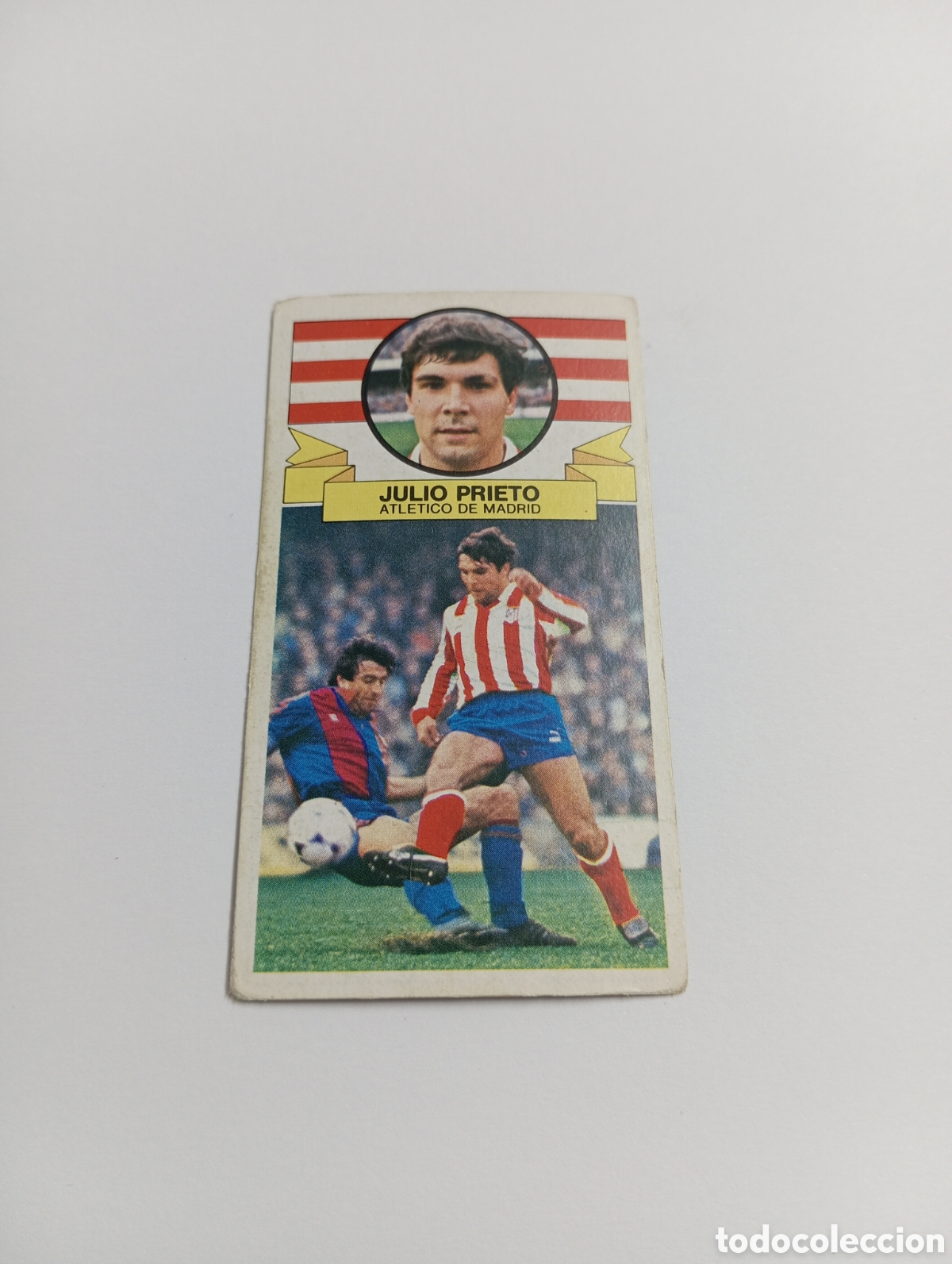 Cromos de Futebol: JULIO PRIETO Atl&eacute;tico de Madrid Liga Este 1985 1986 Panini 85 86 NUEVO NUNCA PEGADO