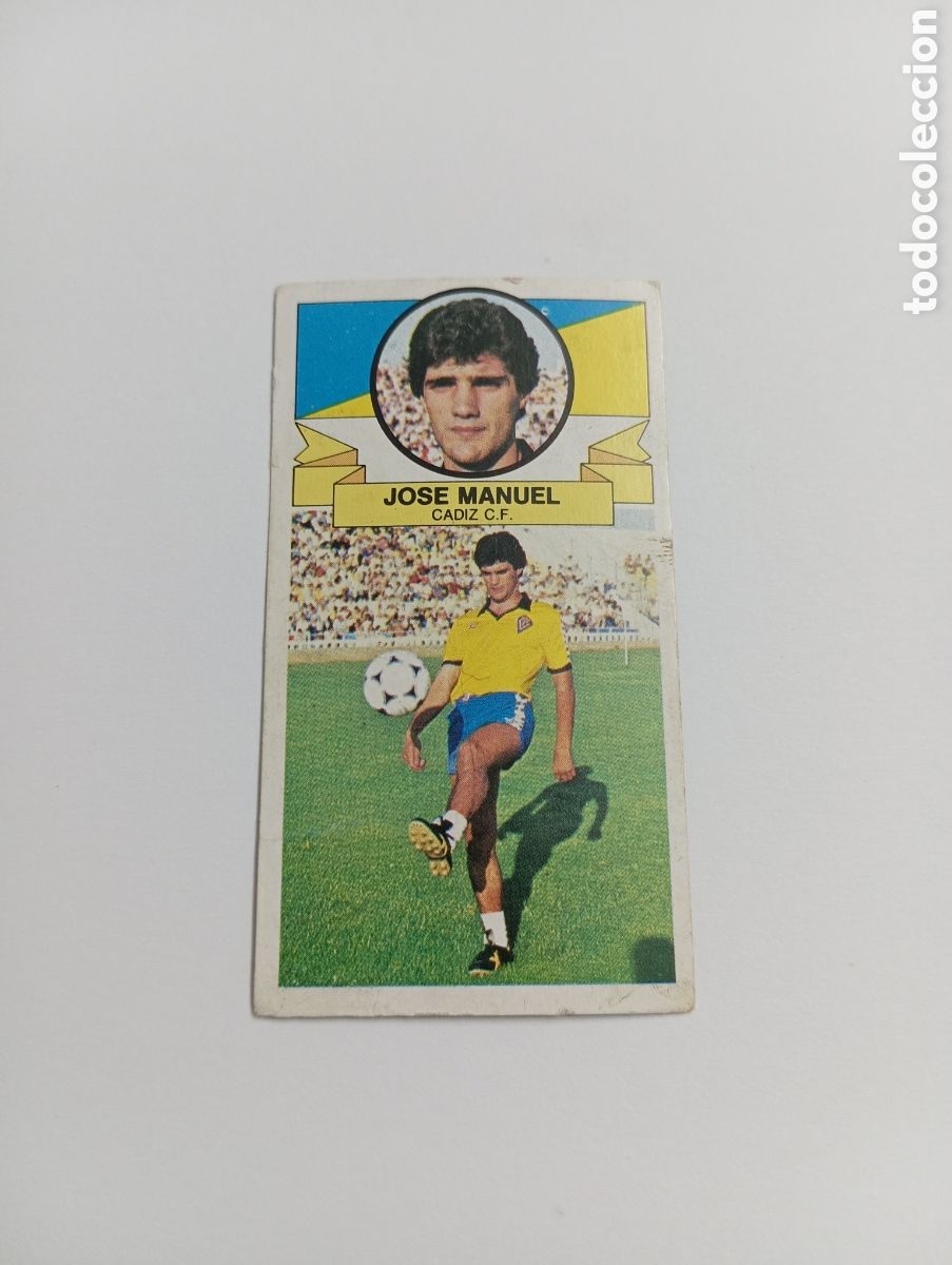Cromos de Futebol: FICHAJE 37 JOSE MANUEL C&aacute;diz Liga Este 1985 1986 Panini 85 86 NUEVO NUNCA PEGADO