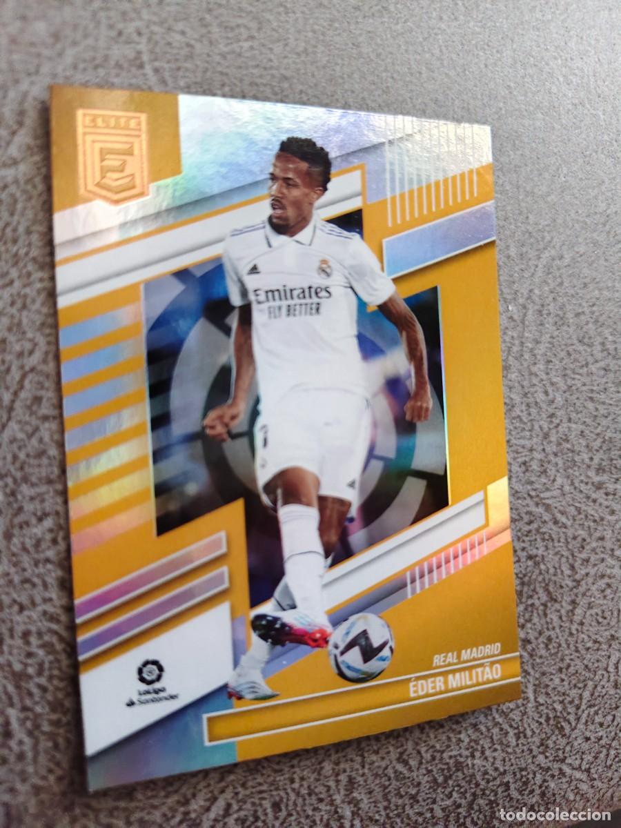Cromos de F&uacute;tbol: 143 DONRUSS ELITE 22 23 EDER MILITAO REAL MADRID CF BASE CARD LA LIGA PANINI 2022 2023