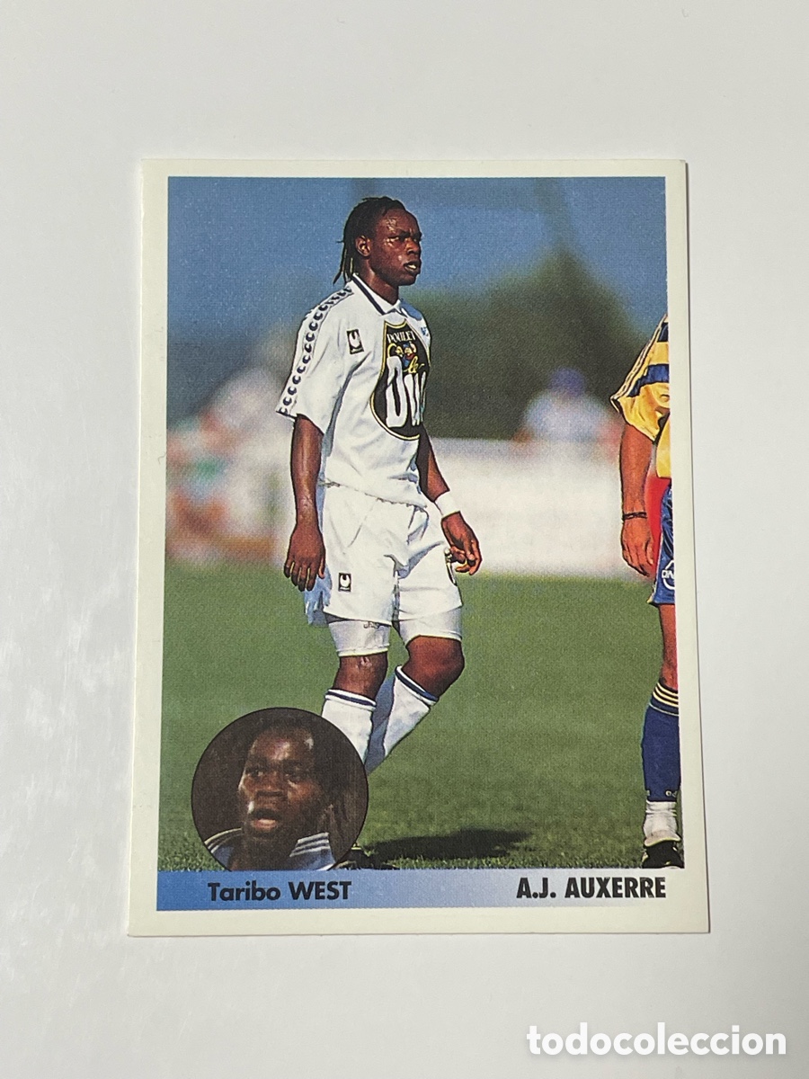 Cromos de F&uacute;tbol: Taribo West Auxerre Panini Los mejores equipos de Europa 1996/97 #31
