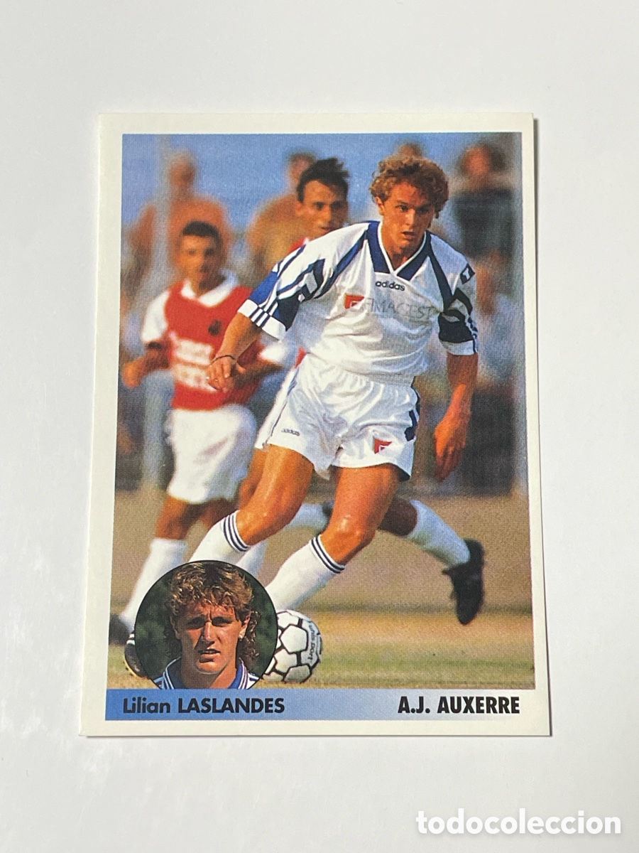 Cromos de F&uacute;tbol: Lilian Laslandes Auxerre Panini Los mejores equipos de Europa 1996/97 #37