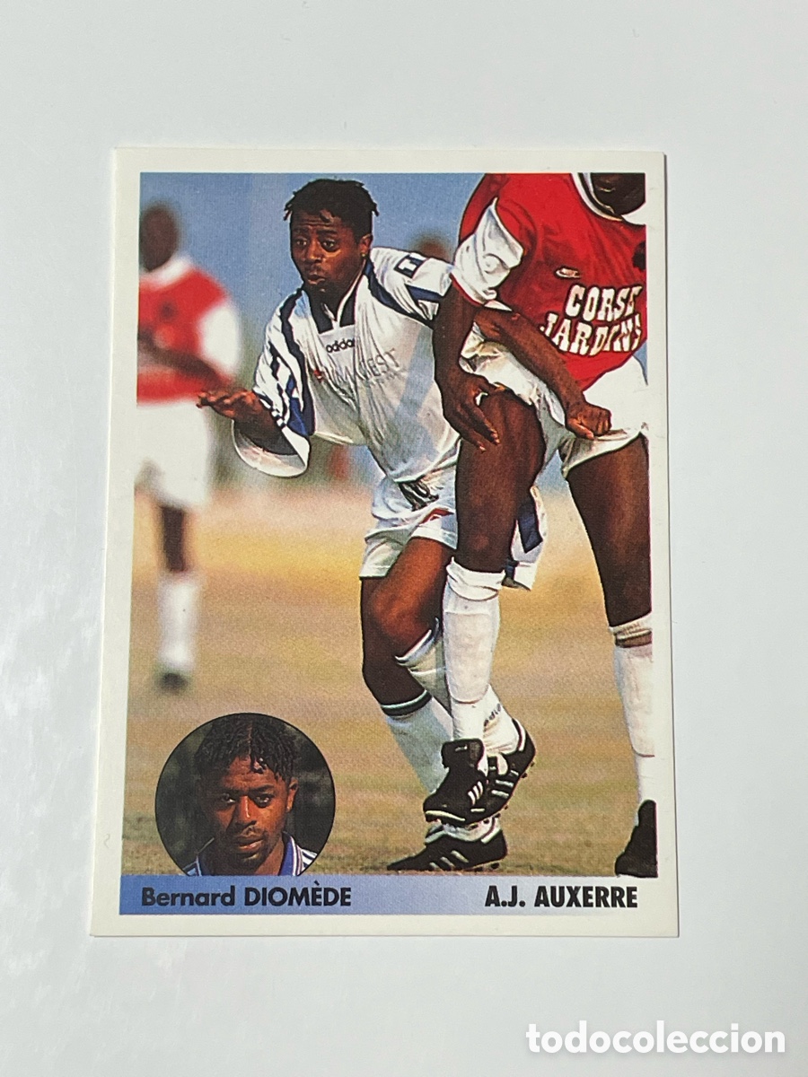 Cromos de F&uacute;tbol: Bernard Diom&egrave;de Auxerre Panini Los mejores equipos de Europa 1996/97 #38