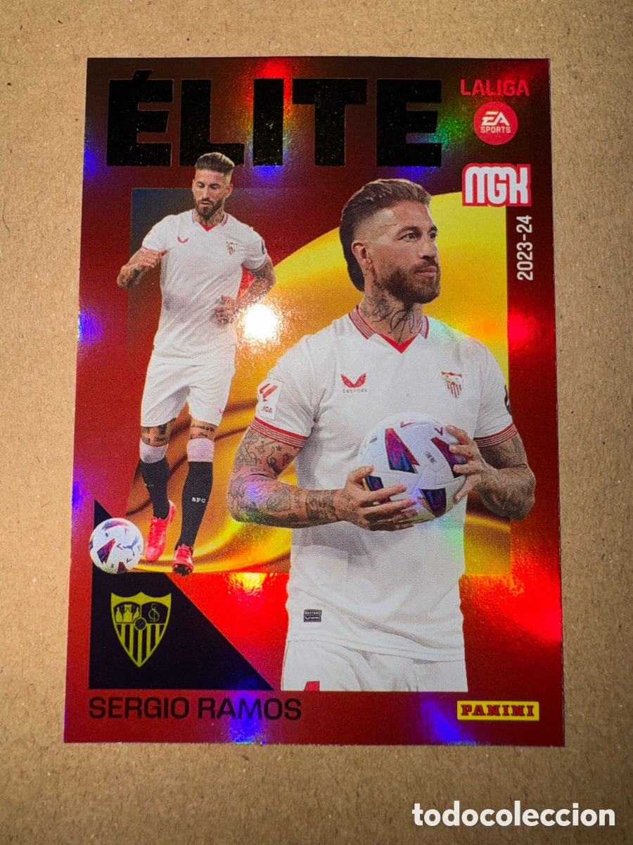Cromos de F&uacute;tbol: # 507 Sergio Ramos Sevilla ELITE Megacracks 23 24 2023 2024 3a Tercera 3&ordf; Edici&oacute;n 3 MGK