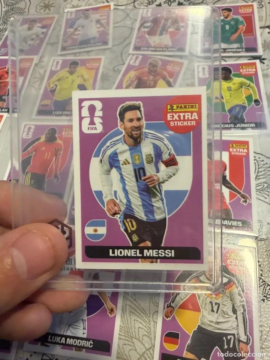 Cromos de F&uacute;tbol: Cromo Extra Sticker Panini Mundial Usa 2026 Lionel Messi