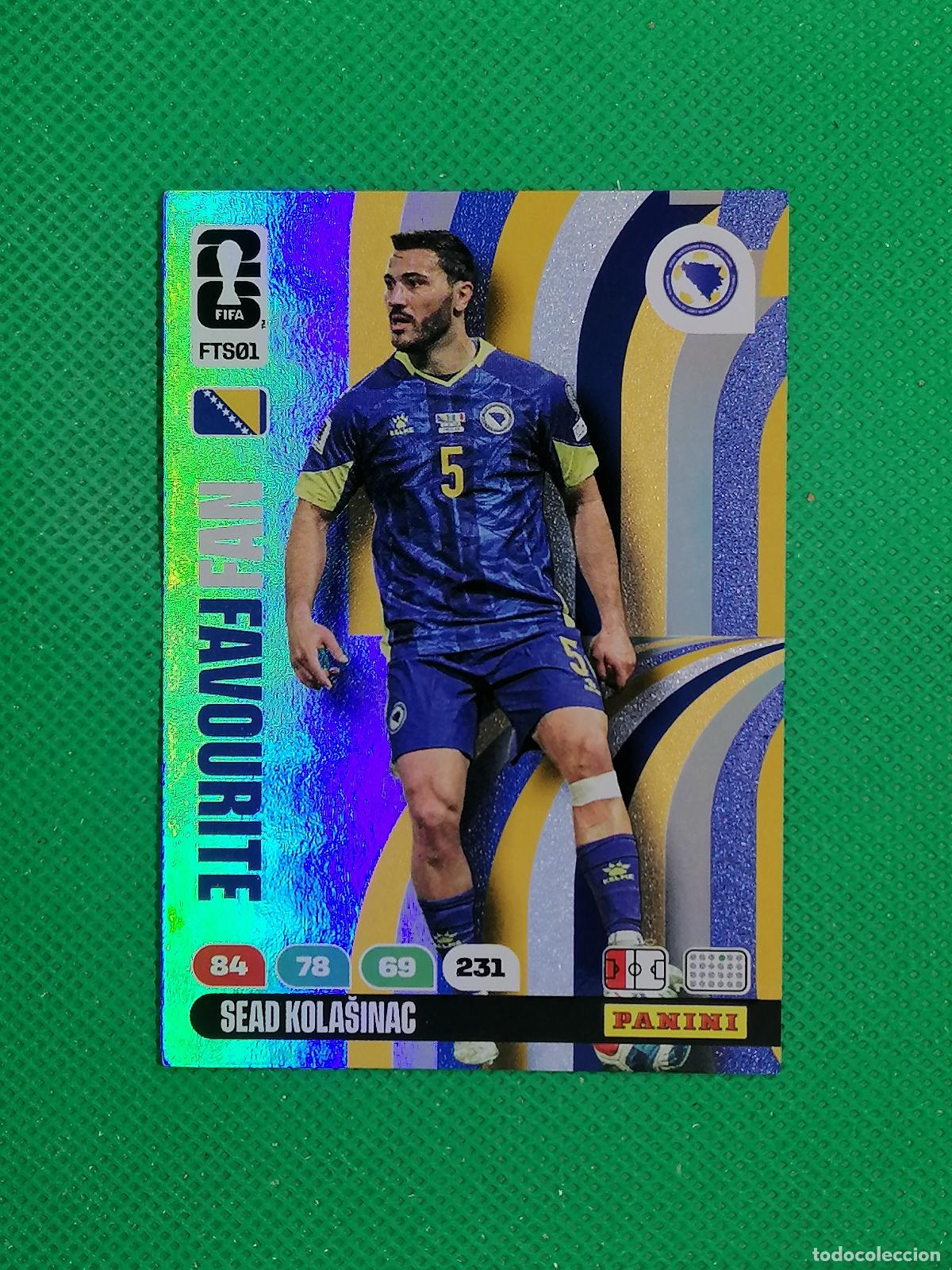 Cromos de F&uacute;tbol: FTS01 SEAD KOLASINAC FAN FAVOURITE BOSNIA UPDATE ⚽ PANINI ADRENALYN FIFA WORLD CUP 26 2026 ⚽