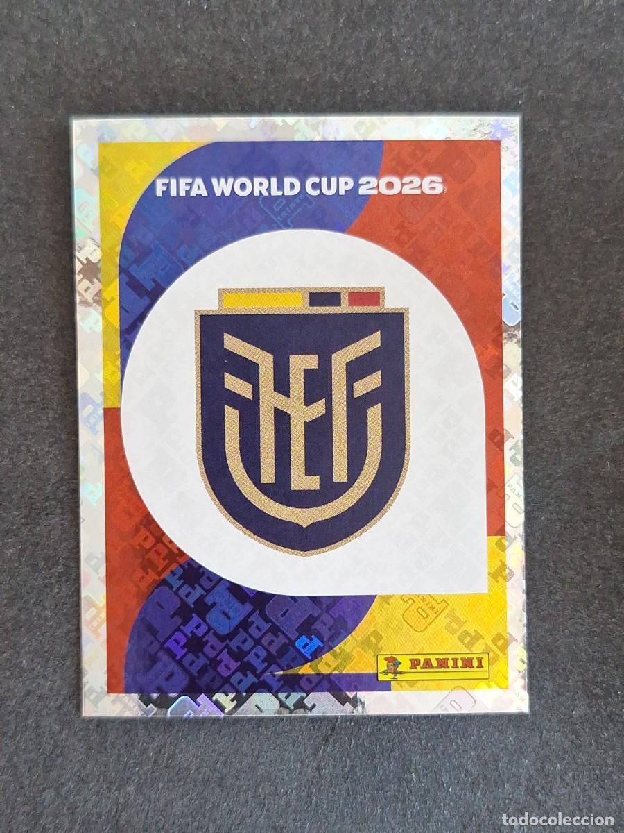 Cromos de F&uacute;tbol: L2 ESCUDO SELECCION ECUADOR 1 PANINI MUNDIAL FIFA WORLD CUP 2026 PANINI NUNCA PEGADO