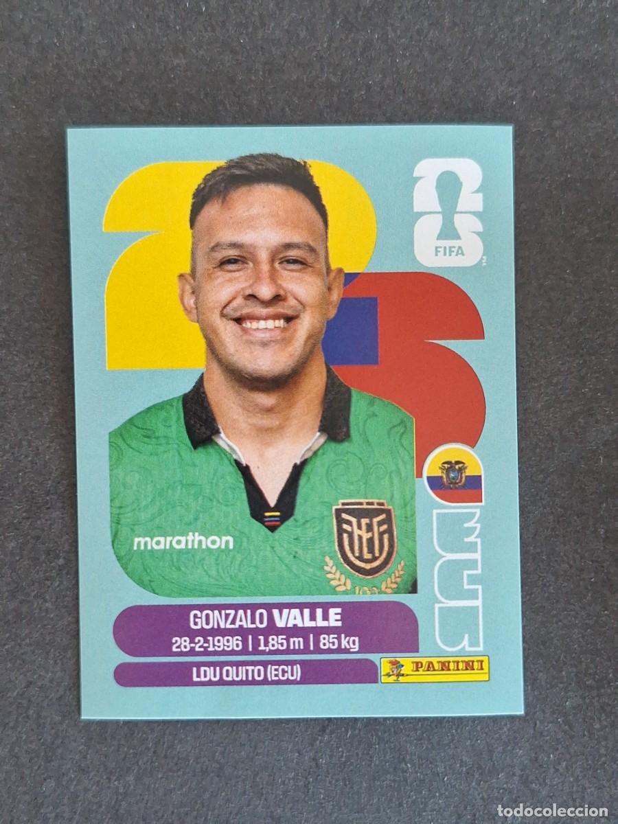 Cromos de F&uacute;tbol: L2 VALLE SELECCION ECUADOR 3 PANINI MUNDIAL FIFA WORLD CUP 2026 PANINI NUNCA PEGADO