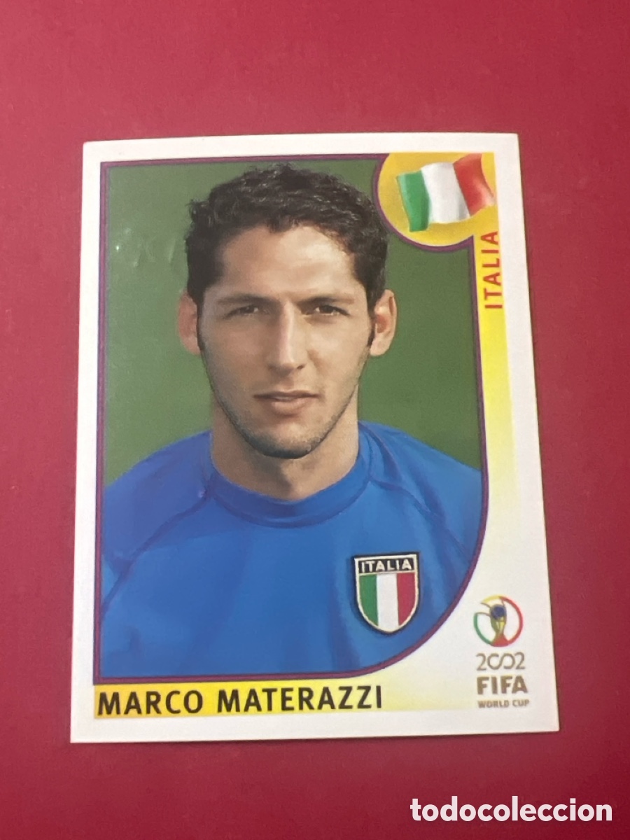 Fu&szlig;ball-Sticker: C4410. 463 MARCO MATERAZZI (ITALIA) PANINI FIFA WORLD CUP STICKERS KOREA JAPAN COREA JAPON 2002 02