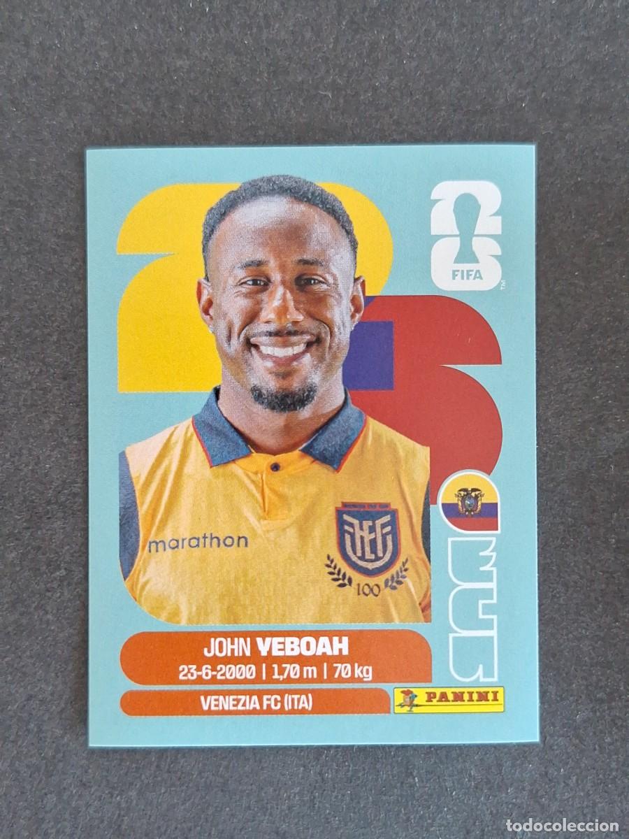 Cromos de F&uacute;tbol: L2 YEBOAH SELECCION ECUADOR 14 PANINI MUNDIAL FIFA WORLD CUP 2026 PANINI NUNCA PEGADO