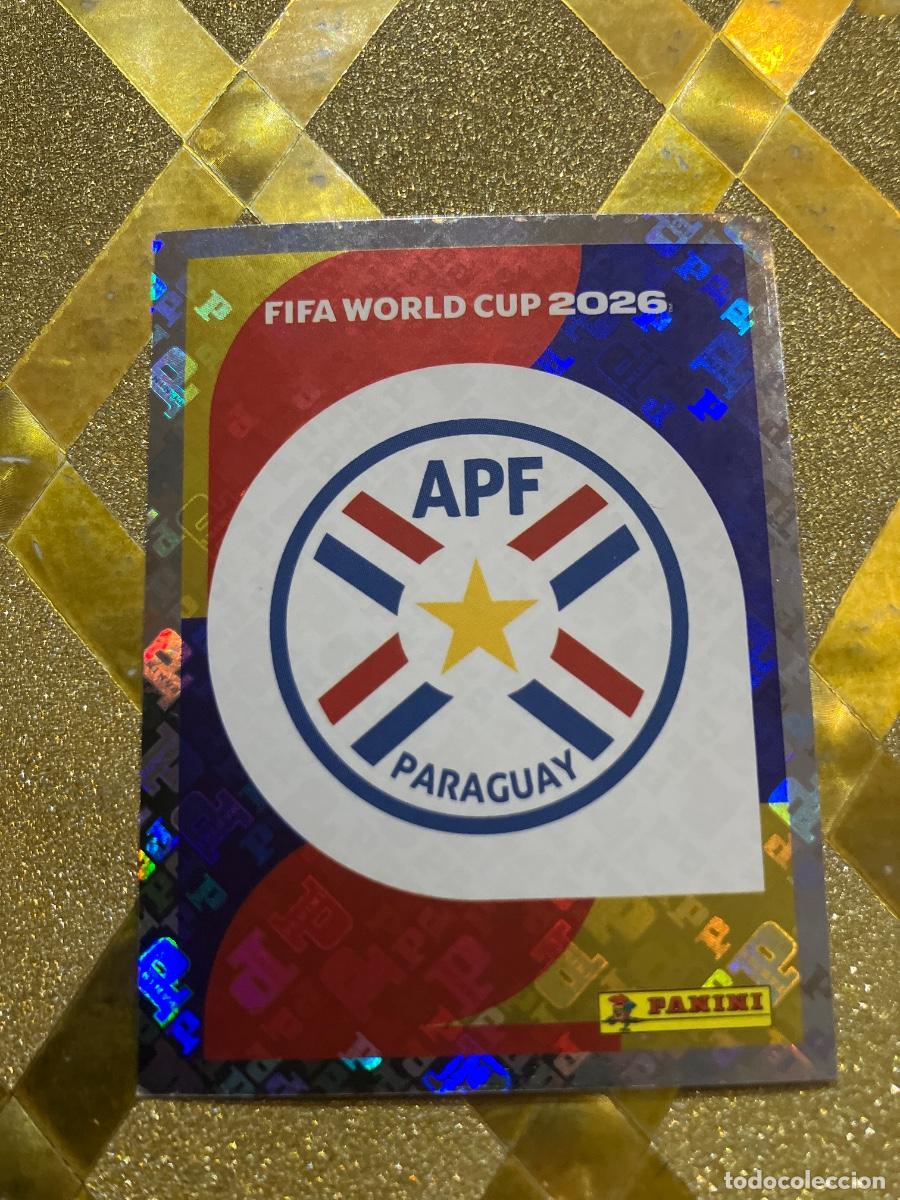 Cromos de F&uacute;tbol: CROMO DE F&Uacute;TBOL NUMERO 1 ESCUDO DE PARAGUAY MUNDIAL 2026 MEXICO-EEUU-CANADA PANINI !