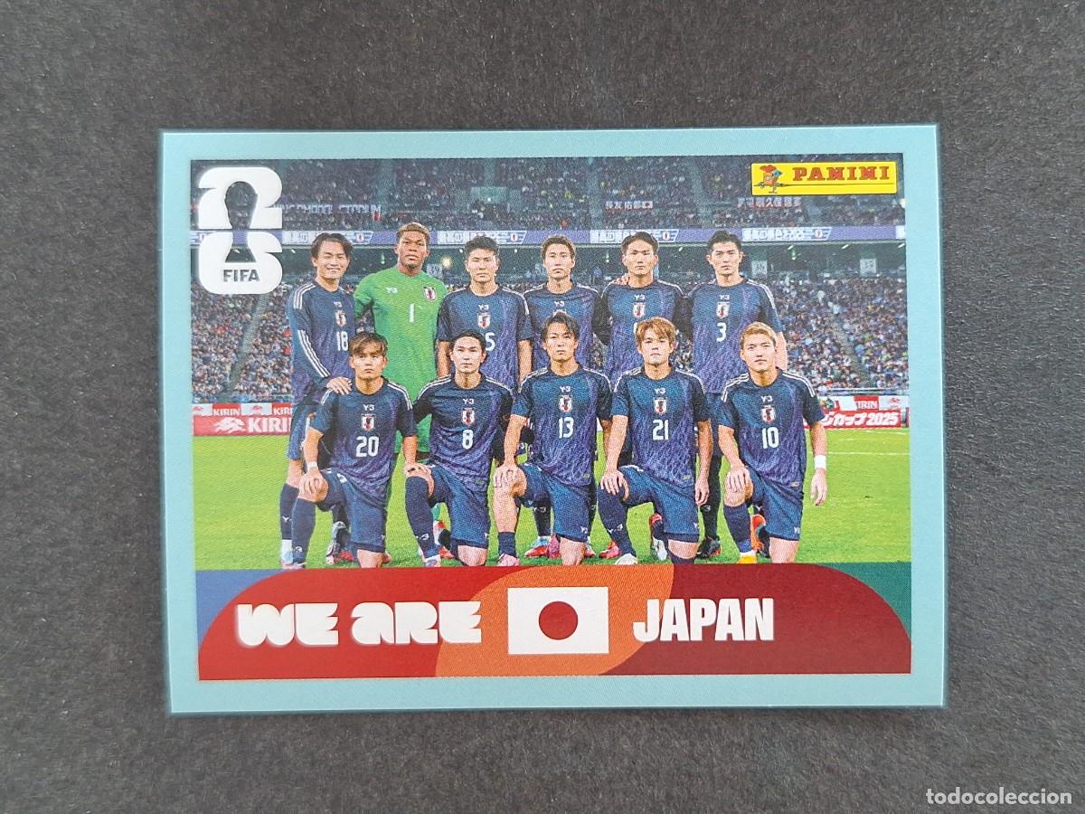 Figurine di Calcio: L2 EQUIPO SELECCION JAPON 13 PANINI MUNDIAL FIFA WORLD CUP 2026 PANINI NUNCA PEGADO
