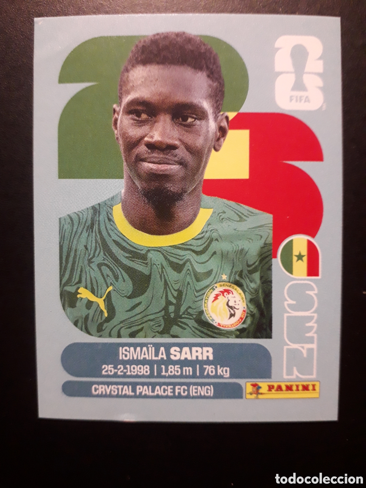 Cromos de Futebol: SARR SENEGAL SEN 16 MUNDIAL F&Uacute;TBOL 2026 FIFA WORLD CUP PANINI SIN PEGAR PEDIDO M&Iacute;NIMO 3&euro;