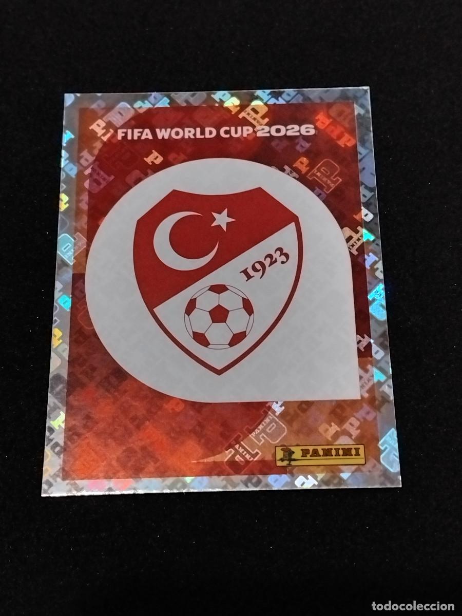 Cromos de F&uacute;tbol: ESCUDO DE TURQUIA TUR 1 - PANINI FIFA WORLD CUP 2026 - MUNDIAL 2026 STICKER WORLD CUP 26 T&Uuml;RKIYE