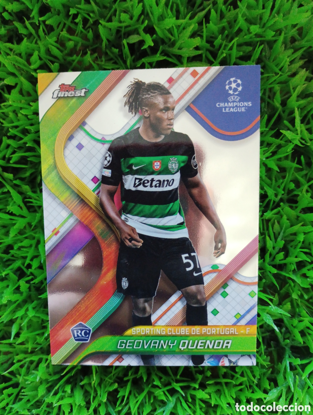 Cromos de F&uacute;tbol: Quenda Sporting Portugal ROOKIE Topps Finest 24-25 # 116