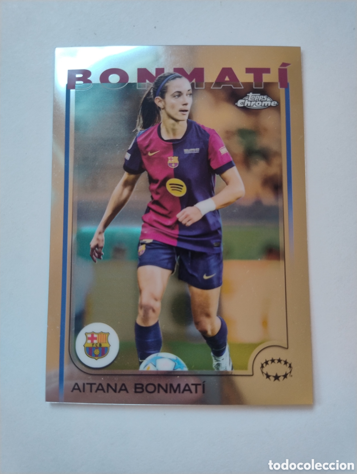 Cromos de F&uacute;tbol: 1 - Aitana Bonmati - Barcelona - Topps Chrome UCC Flagship Femenino 2024 - 2025
