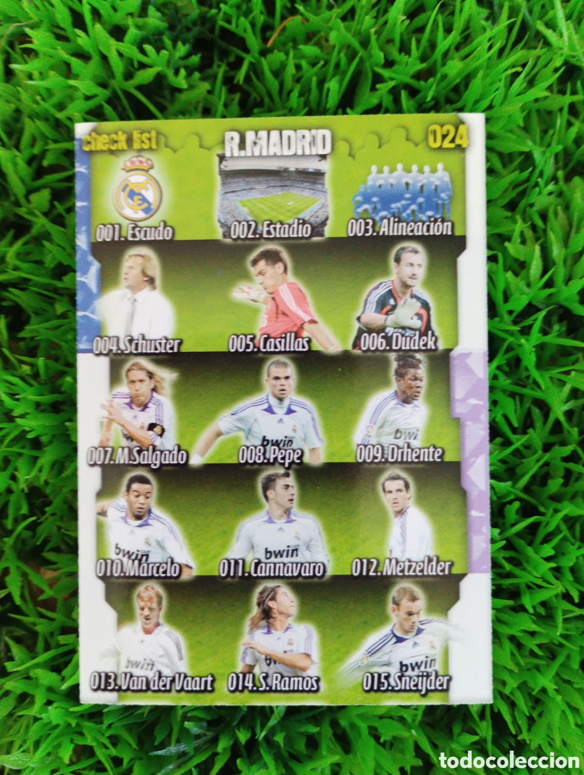 Cromos de F&uacute;tbol: Indice Real Madrid Mundicromo 08-09 # 24
